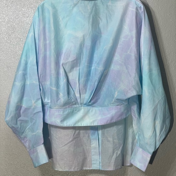 Dorothee Schumacher linen the dye printed knotted shirt - Size 4 - Picture 7 of 9